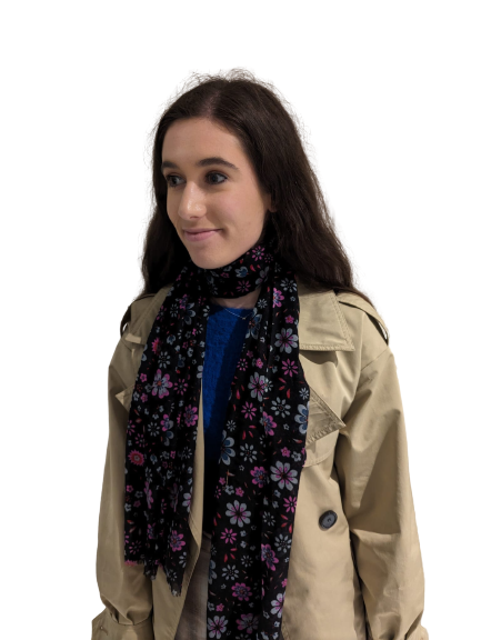 Wool Silk Mix Scarf - WS-1056