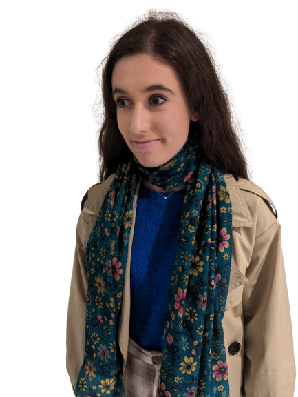 Wool Silk Mix Scarf - WS-1056