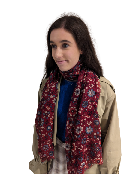 Wool Silk Mix Scarf - WS-1056