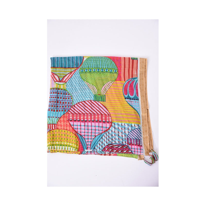 PRE-ORDER Air Ballons Printed Cotton Scarf 68133
