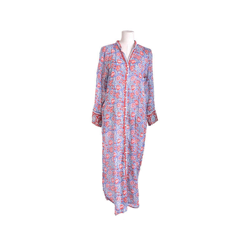 PRE-ORDER Long Printed Open Tunic 67208