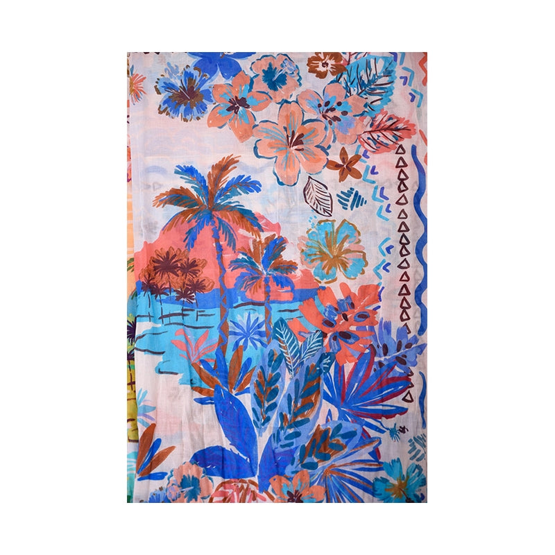 PRE-ORDER Tropical Cotton Scarf 68160