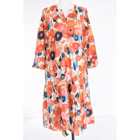 PRE-ORDER Cotton V Neck Short Dress 66152
