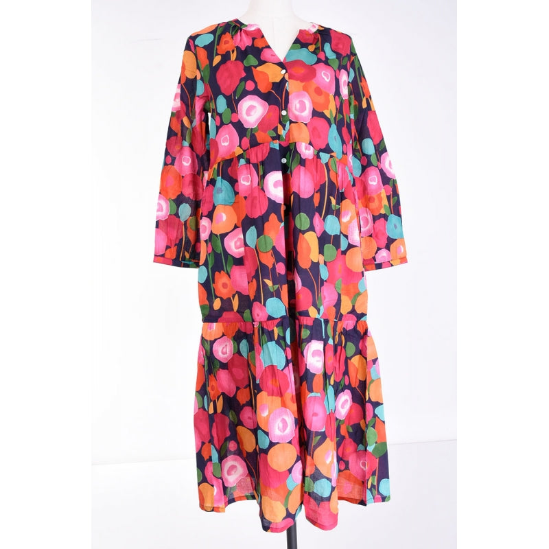 PRE-ORDER Cotton V Neck Short Dress 66152