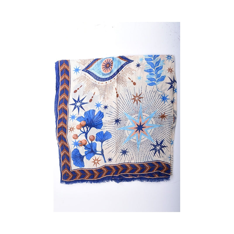 PRE-ORDER Esoteric Printed Cotton Shawl 66733