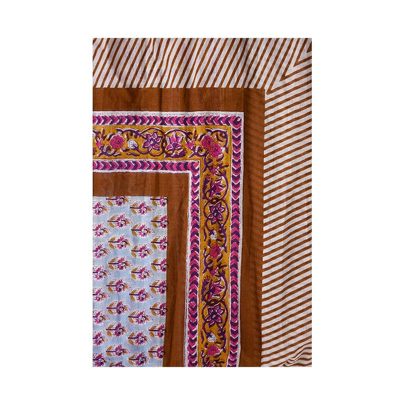 PRE-ORDER Indian Flower Printed Cotton Scarf 68134