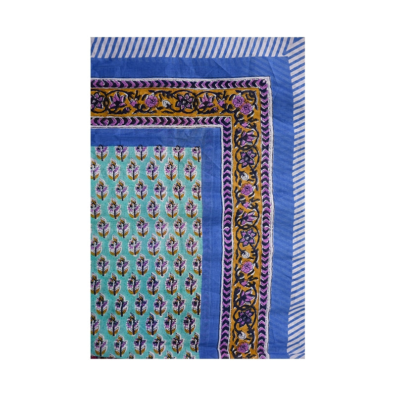 PRE-ORDER Indian Flower Printed Cotton Scarf 68134