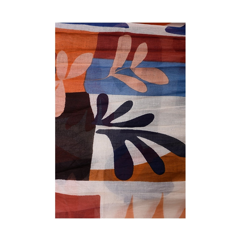 PRE-ORDER Big Abstract Pattern Cotton Scarf 67943
