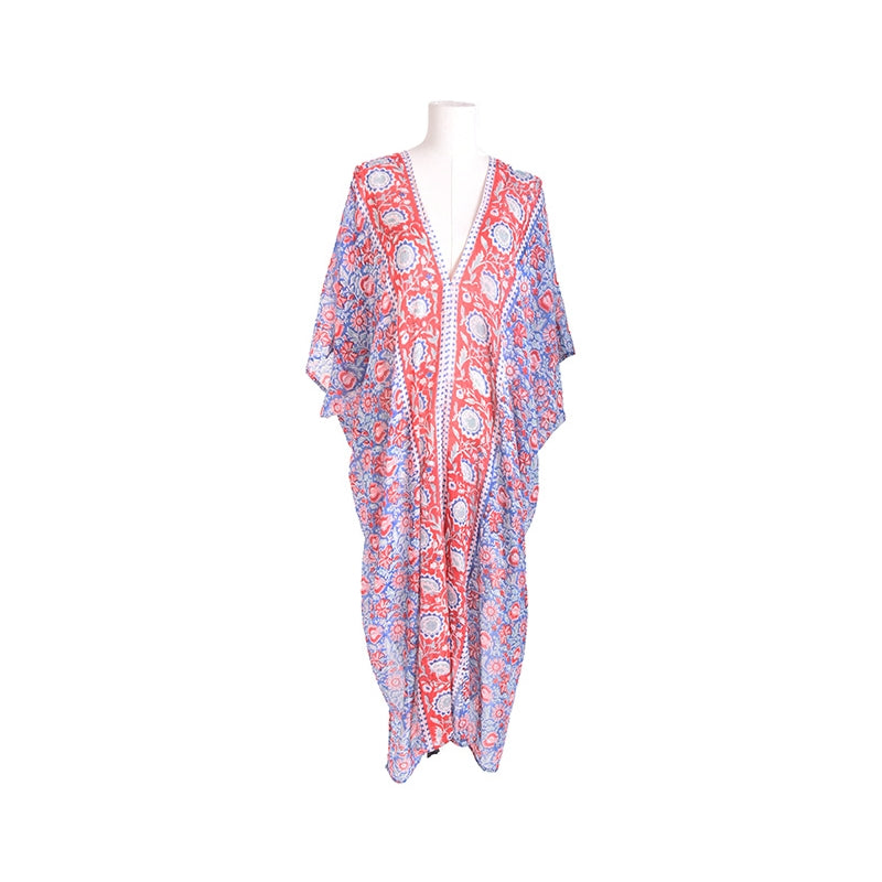 PRE-ORDER Long Cotton Poncho 67211