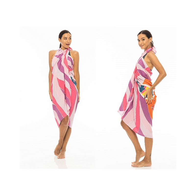 PRE-ORDER - Hand Painted Viscose Sarong 66309