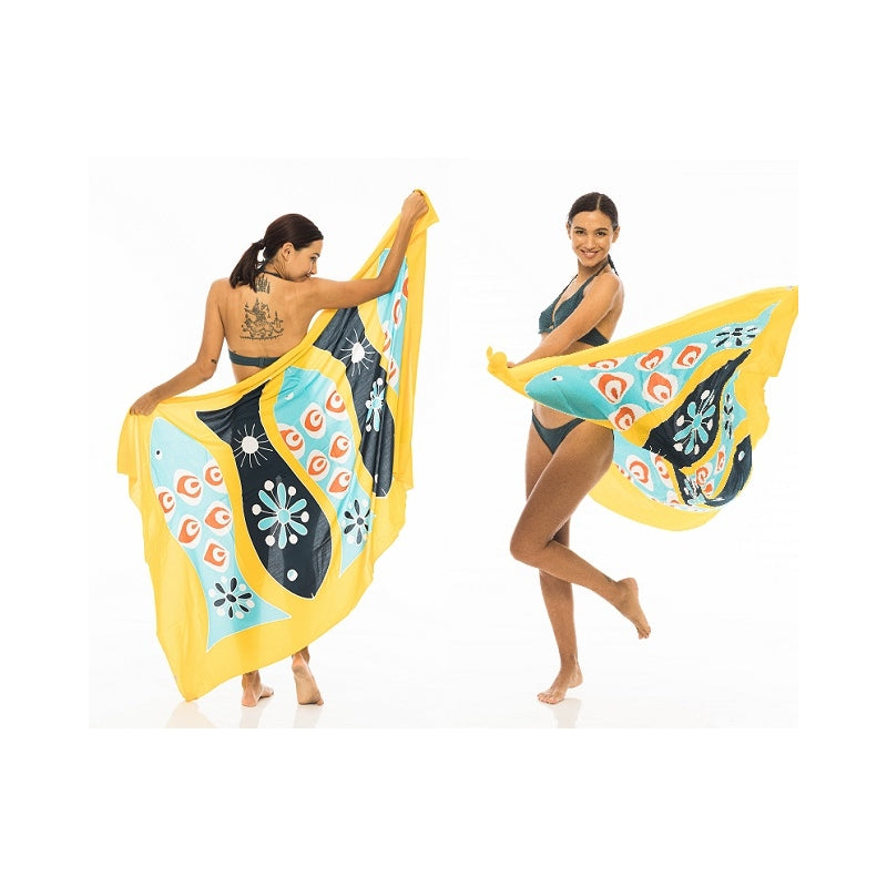 PRE-ORDER - Hand Painted Viscose Sarong 66309