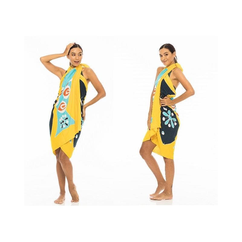 PRE-ORDER - Hand Painted Viscose Sarong 66309
