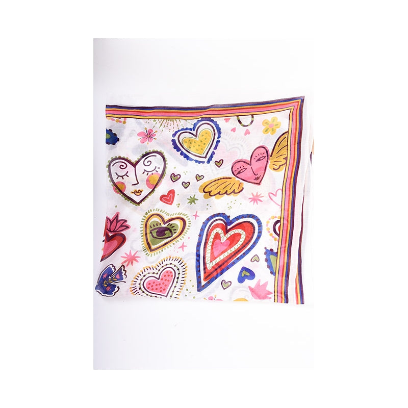 PRE-ORDER Happy Hearts Cotton Scarf 67372