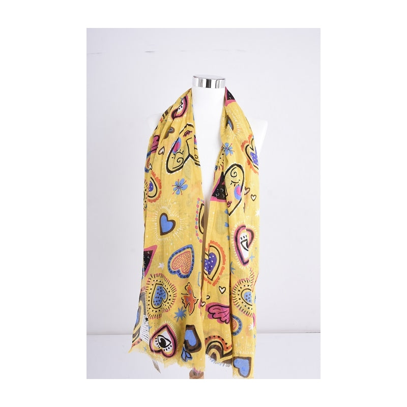 PRE-ORDER Happy Hearts Cotton Scarf 67371