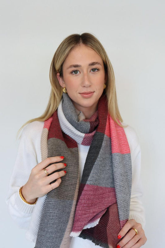 Wine Mix Winter Scarf