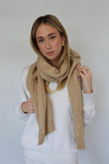 Luxury Knit Scarf - Taupe