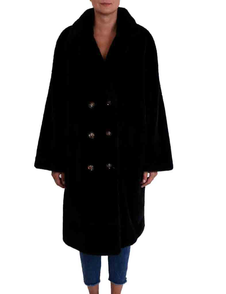Long Palme Faux Fur Coat - 65499