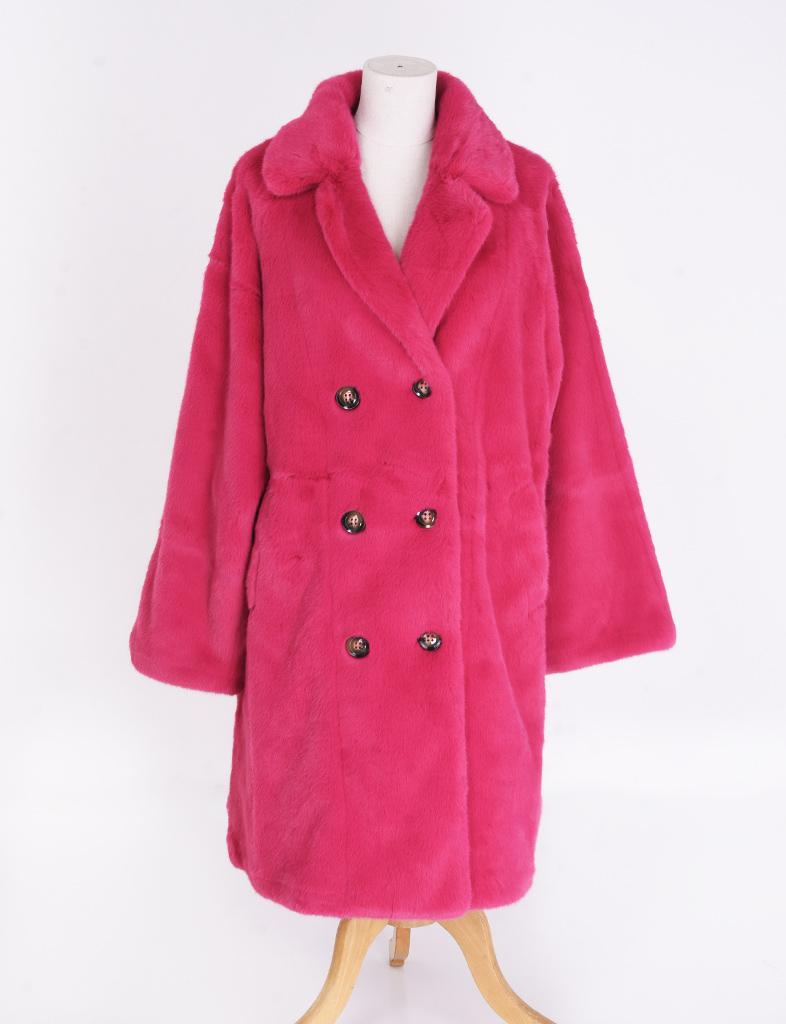 Palme FAUX FUR COAT - Rose