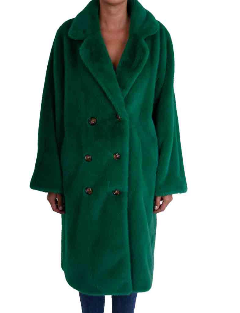 Long Palme Faux Fur Coat - 65499