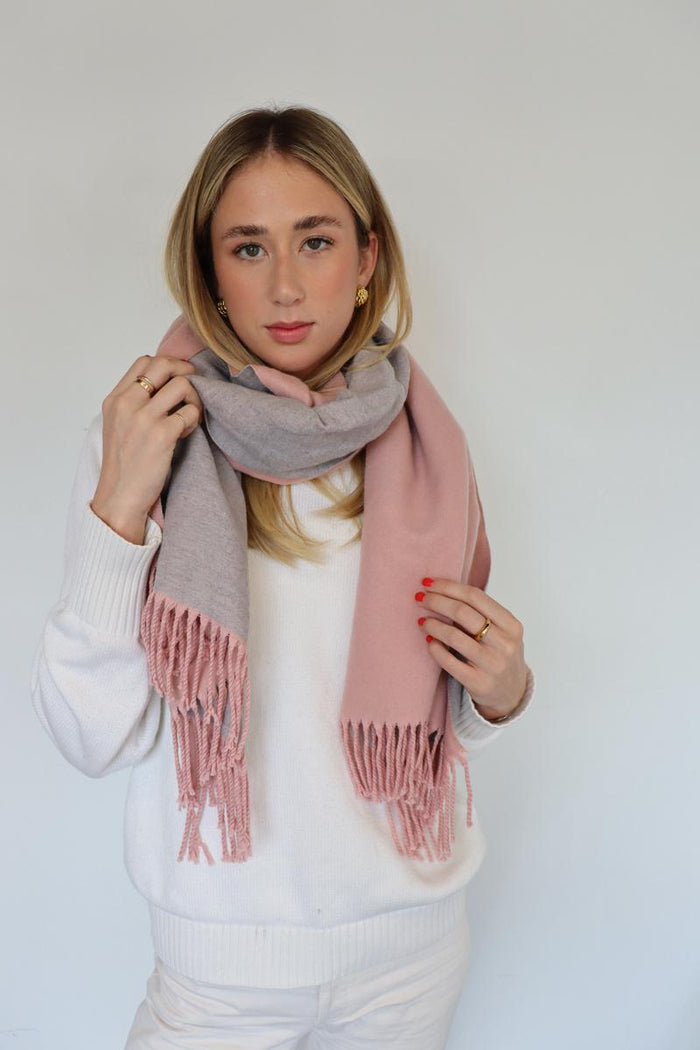 Reversible Two-Tone Scarf