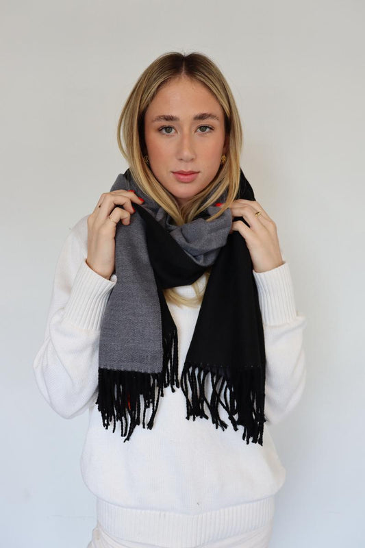 Reversible Two-Tone Scarf