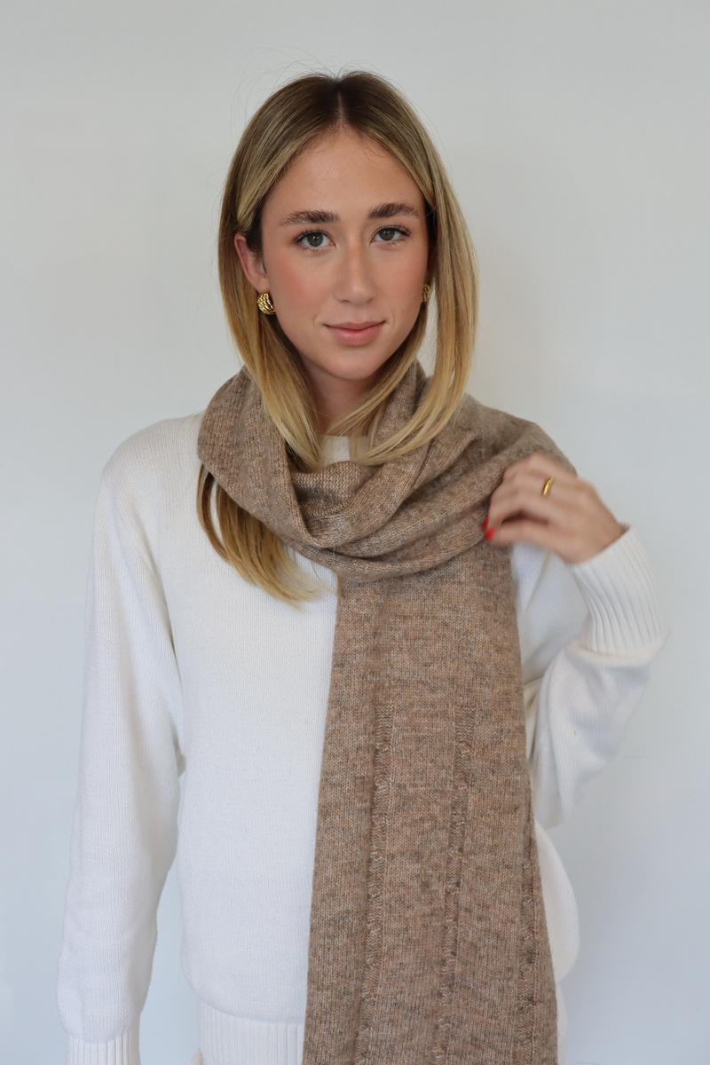 Soft Winter Scarves Taupe