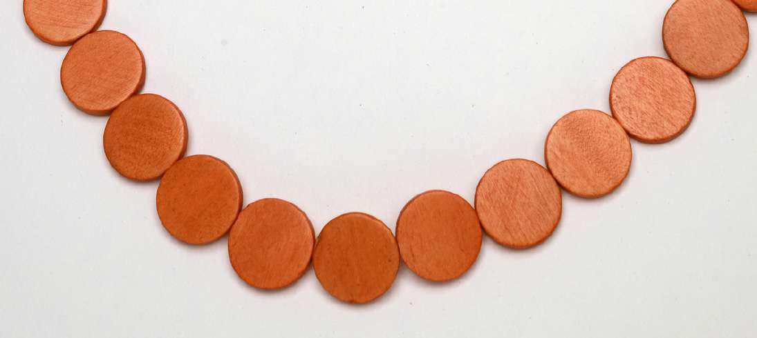 Classic Plain Wooden Bead Necklace N6-6316FY