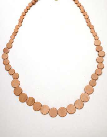 Classic Plain Wooden Bead Necklace N6-6316FY