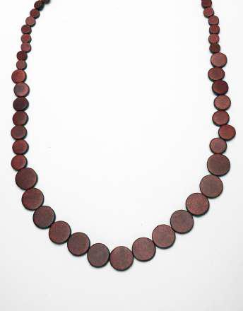 Classic Plain Wooden Bead Necklace N6-6316