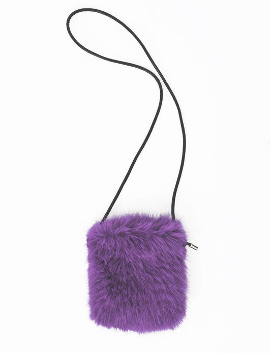 Palme Faux Fur Sling Bag - Lilas