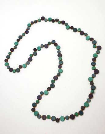 Long Beaded Wooden Necklace N6-5488