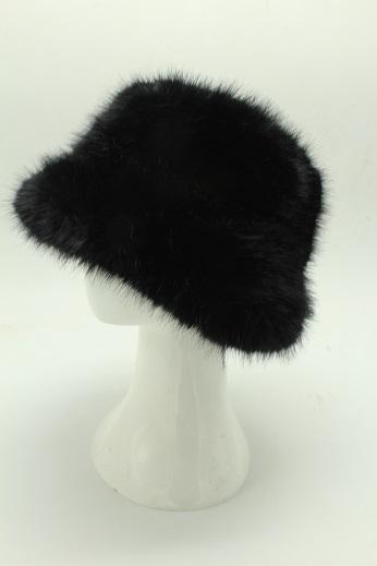 Palme Faux Fur Bucket Hat - Noir-Delivery 20 April 2024 onwards