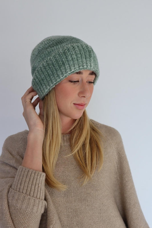 Two-tone Beanie - Green