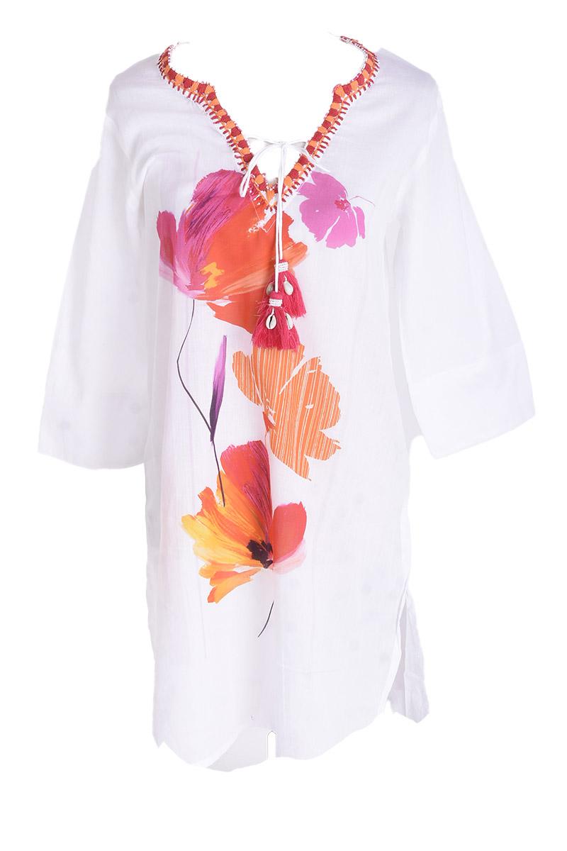 Embroidered V-Neck Tunic 64410