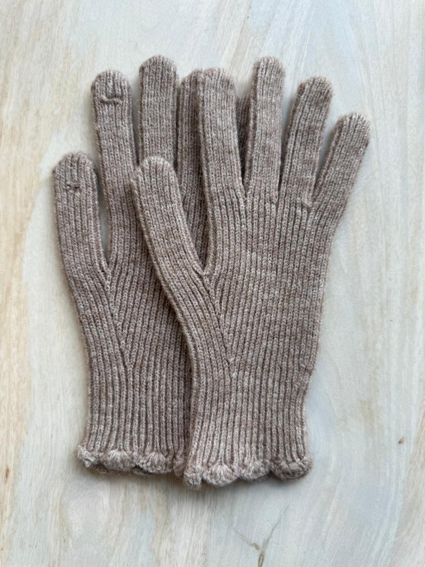 Long Rib Glove with Finger Touch Hole GL015