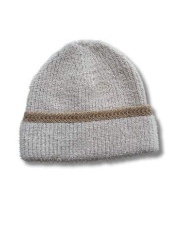 Beige Rib Beanie