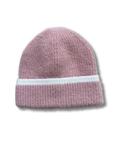 Rib Beanie with Stripe 7090