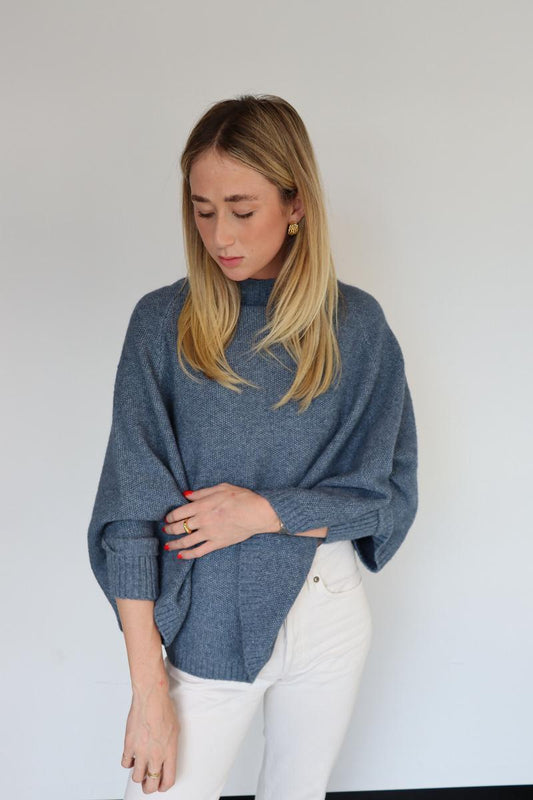 Plain Cardigan - Blue