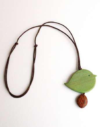 Round Little Birdie Necklace N7-815