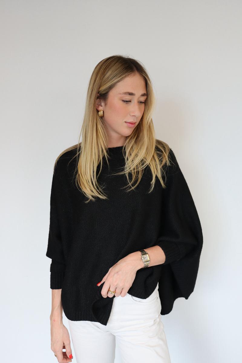 Knitted and Simple Plain Sweater - TS2355