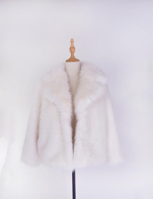 Palme Cropped Bomber Coat - Blanc