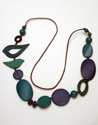 2 Birds Together on Oval Beads N6-1165