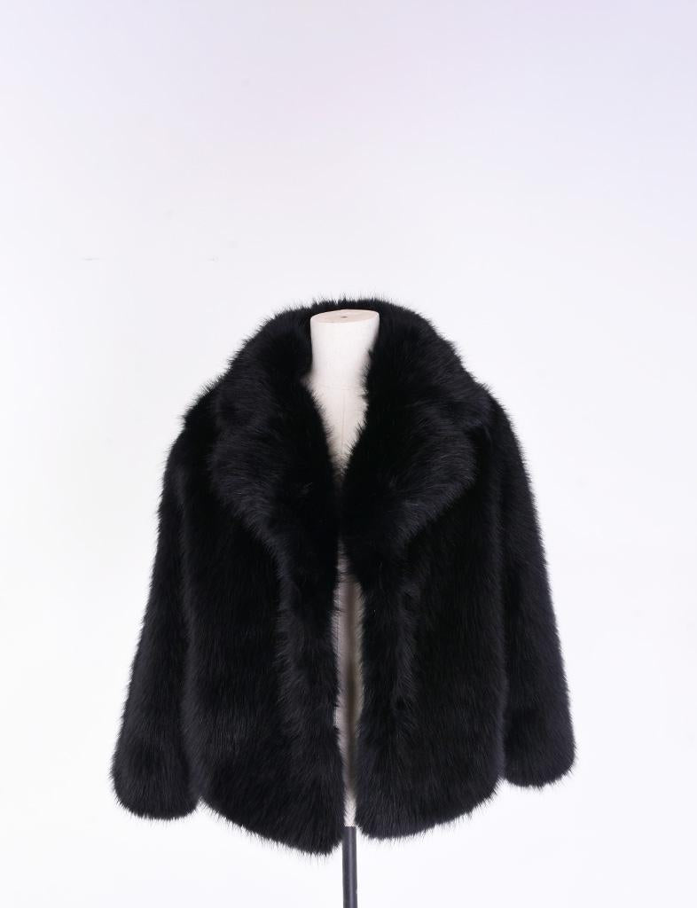 Palme Cropped Bomber Coat Faux Fur - 65475