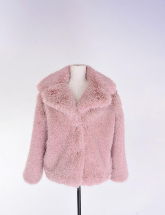 Palme Cropped Bomber Coat - Rose Clair