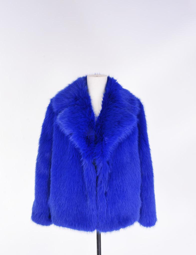 Palme Cropped Bomber Coat Faux Fur - 65475