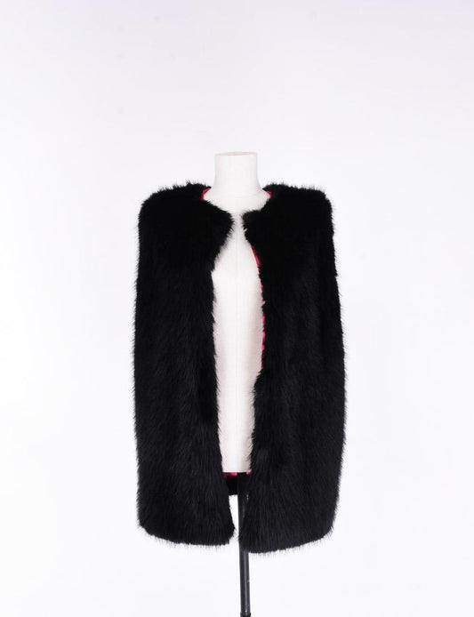 Palme Sleeveless Faux Jacket - Noir