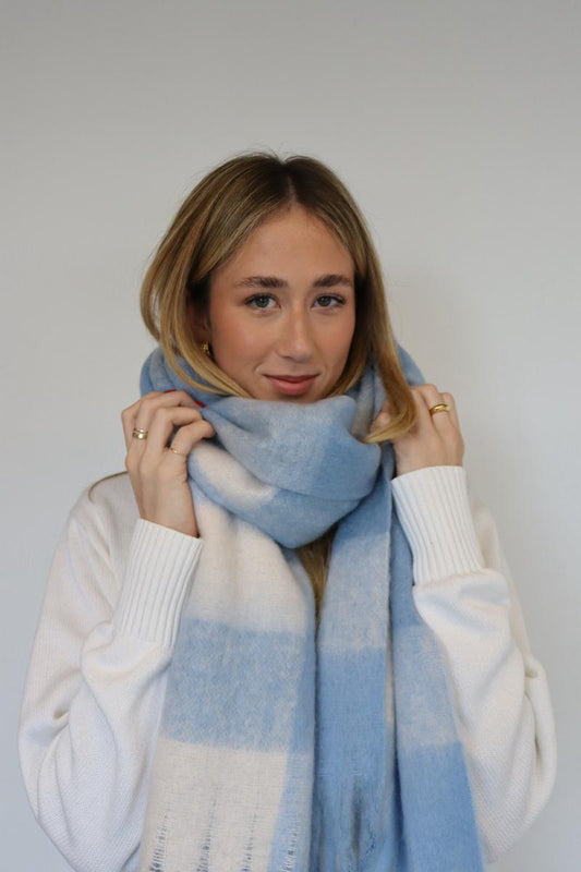 Blanket Scarf -Pale Blue