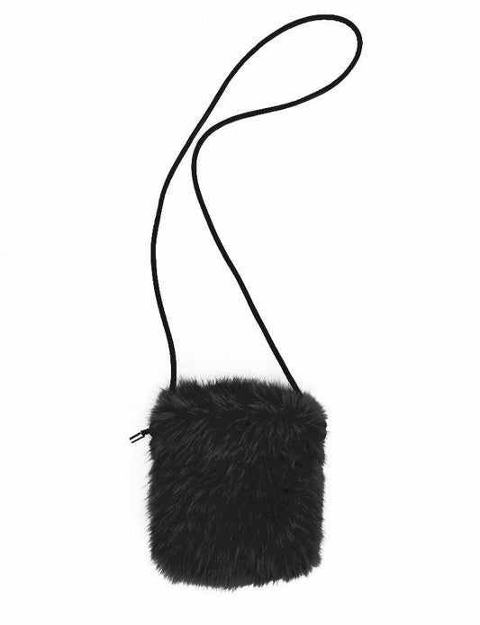 Palme Faux Fur Sling Bag - Noir