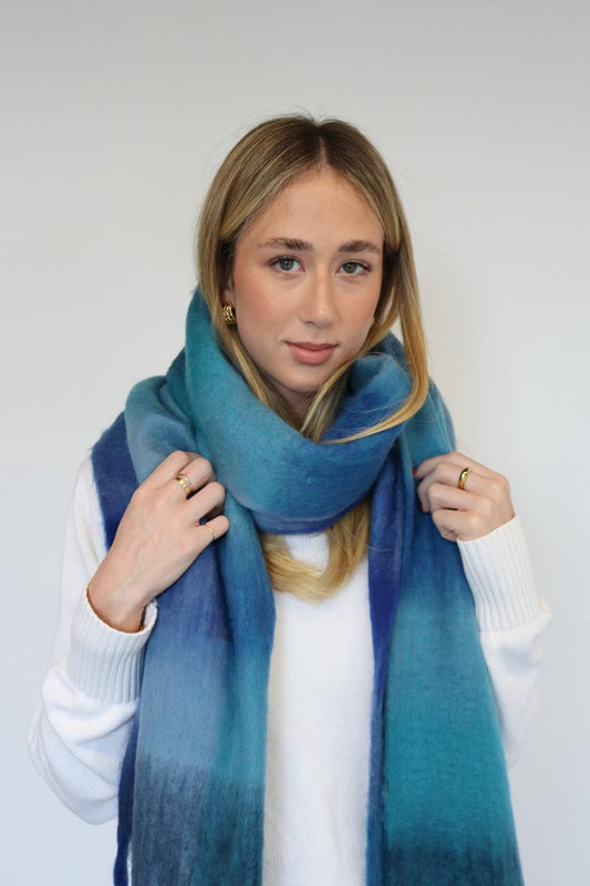 Soft Winter Scarf - Navy