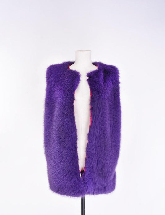 Palme Sleeveless Faux Jacket - Lilas